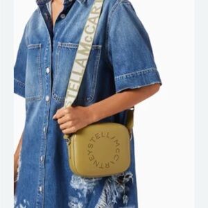 Stella McCartney Yellow Crossbody Bag with Adjustable Strap